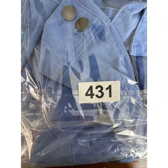 Charter Club Petite Blue Denim Jacket Stretch Cotton Trucker Coat PL Womens - Picture 12 of 14